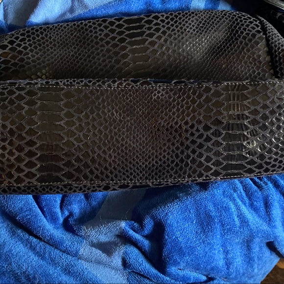 DUE FRATELLI  Black Patent Leather hobo shoulder bag - Picture 5 of 10